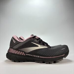 Brooks Adrenaline GTS 22 Black Pink Running Shoes 1203531B015 Womens Size 7.5
